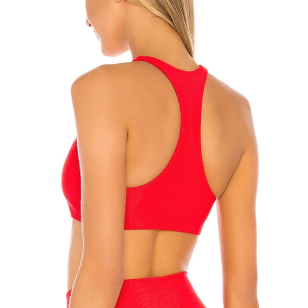 Beach Riot Rocky Sports Bra Red